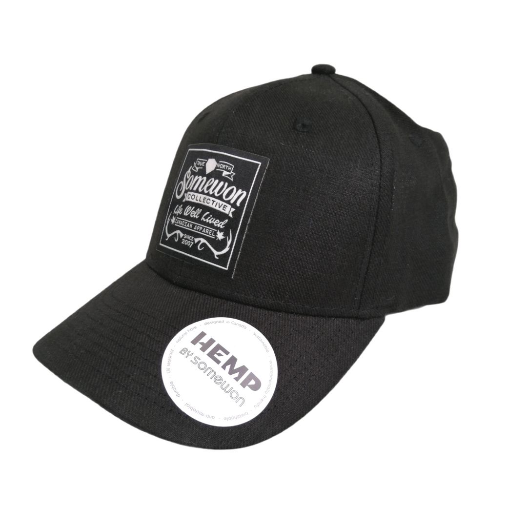 True North Hemp Hat, Black